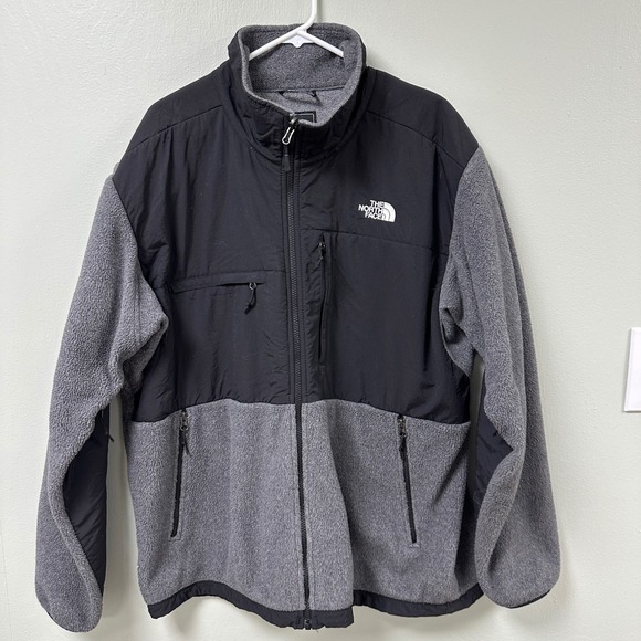 The North Face Other - The‎ North Face Denali Polartec Fleece Jacket Mens XXL Grey Black Full Zip Coat